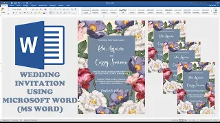 VINTAGE GLAM GARDEN | How to make WEDDING INVITATION in Microsoft Word | Cassy Soriano