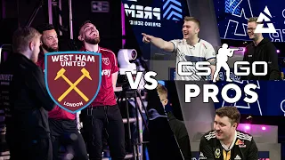 West Ham vs CS:GO Pros in REACTION TEST feat. Zywoo, Magisk & K0nfig