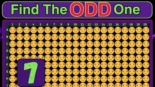 Can Find The ODD Emoji? | WARNING: Extreme | EYE Test | Edition: 7