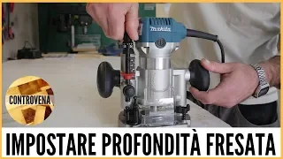 Fresatrice: impostare correttamente la profondità di fresata | 3 MDF #17 - Lavorazione del legno