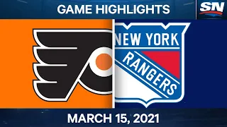 NHL Game Highlights | Flyers vs. Rangers – Mar. 15, 2021