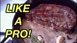 🥩 How to Reverse Sear a Steak From Oven to Stovetop! Easy & Foolproof Ribeye Steak Recipe!