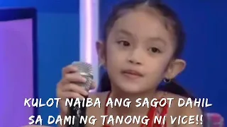 KULOT Naiba ang sagot dahil sa dami ng tanong ni Vice! #showtime #kulot