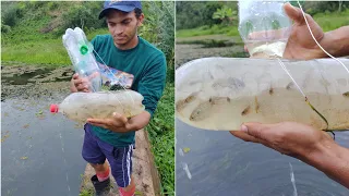 como fazer armadilha para lambari (piaba) //mostrando como está a barragem e pescando de anzol🎣