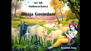 SRI ADI SANKARA ~ BHAJA GOVINDAM ~ VASUNDHARA ~ ENGLISH SUBTITLES, AMAZING SCENERY & 108 ROSES