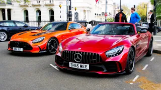 Shmee150's Mercedes AMG GT-R & Rana65556's GT Black Series driving in London!