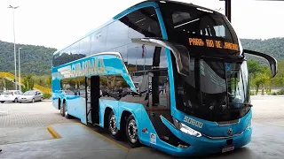 The new MARCOPOLO PARADISO G8 1800DD of the Águia Branca | road bus from Brazil