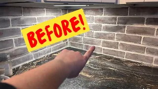 Everyone's copying this BRILLIANT Dollar Store kitchen countertop idea!