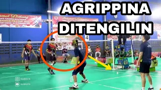 RAJA TARKAM "Agrippina Prima" Dibalas Tengil Lawannya. TARUNG BEBAS BADMINTON Trickshot Deception