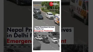 Nepal President Paudel has Arrived to AIIMS-Delhi for Emergency Medical Treatment #viral #shorts