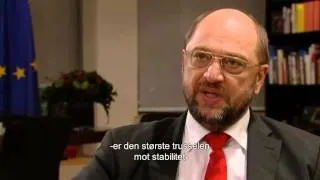 Martin Schulz, President of the European Parliament. Interview for the Nobel Peace Center.