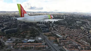 TAP Air Portugal Airbus A320neo landing in Lisbon | MSFS World Update 8 Scenery | 4K