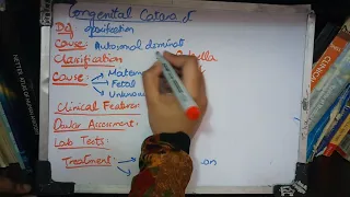 CONGENITAL CATARACT  easy and important explanation