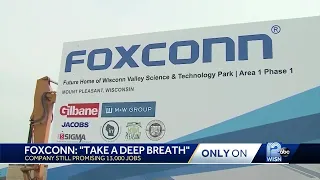 Foxconn discusses changes to contract with state