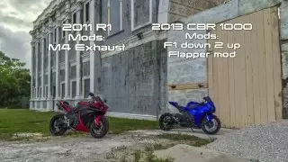 2011 R1 Vs 2013 CBR 1000