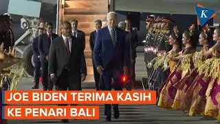 Disambut Tarian Bali, Joe Biden Kagum dan Berterima Kasih