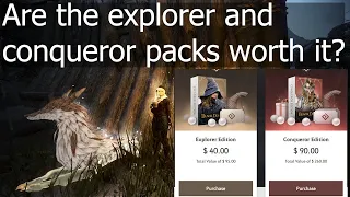 Are the explorer and conqueror edition packs worth it in Black Desert Online?
