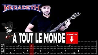 【MEGADETH】[ A Tout Le Monde ] cover by Masuka | LESSON | GUITAR TAB