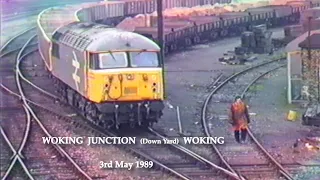 BR in the 1980s Woking Junction Down Yard Woking On 3rd May 1989