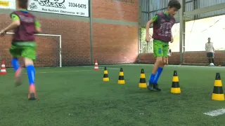 Treino Físico (Tiros com deslocamento de direção, passe) / Técnico - Sub 11/12/13