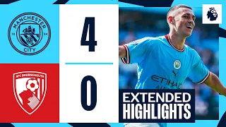 EXTENDED HIGHLIGHTS | Man City 4-0 Bournemouth | Premier League