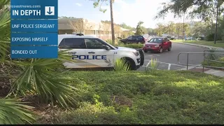 UNF Police Sergeant bonds out of jail after allegedly exposing himself