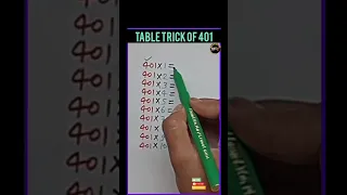 🤗Multiplication Table Short Tricks | Table Trick of 401 #shorts #table #multiplication  #tricks #yt