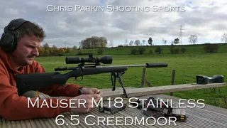 Mauser M18 Stainless, 6.5 Creedmoor Unboxing and first shots