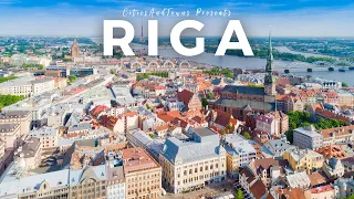 Riga, Latvia 🇱🇻 in 4K Video by Drone ULTRA HD - Flying over Riga