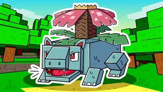 I Survived 1000 DAYS as the GRASS POKEMON BULBASAUR in HARDCORE Minecraft! -Pokemon Mobs Compilation