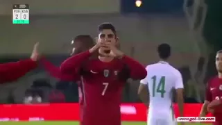 Goncalo Guedes goal -Portugal 2-0 Saudi Arebia