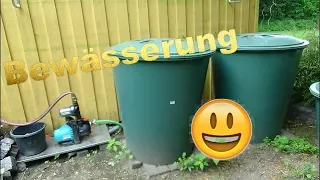 Regentonnen und Bewässerung im HobbyGarten 🌧😁