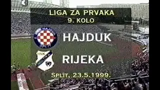 1. HNL 1998/99 ~ Hajduk - Rijeka