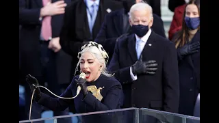 Lady Gaga's EMOTIONAL rendition of the National Anthem at Joe Biden's inauguration