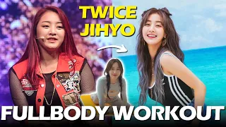 TWICE JIHYO Full Body Workout | Actual Kpop Exercise | No Equipment