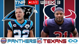 Carolina Panthers vs Houston Texans: TNF Week 3: Live NFL Game