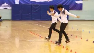 WFSC 2013 Pairs Slalom Korea1