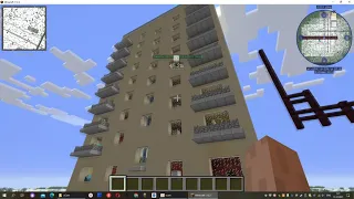 Обзор 9 этажного дома серии 1-447-С26 в Minecraft 1.12.2!