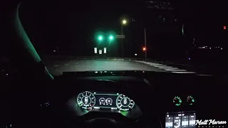 POV Night Drive in my 2019 Mustang Bullitt