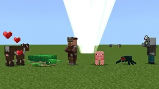 All mobs that change when hit by lightning