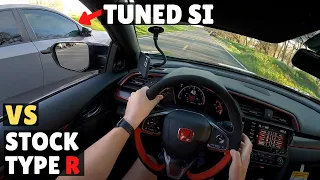 2021 CIVIC TYPE R vs "STAGE 1" 10TH GEN SI