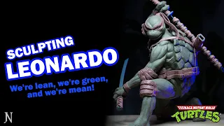 TMNT - Sculpting Leonardo by hand!