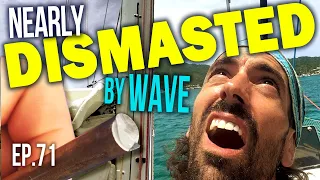 NEARLY DISMASTED by WAVE in the Caribbean | Sailing Balachandra E071