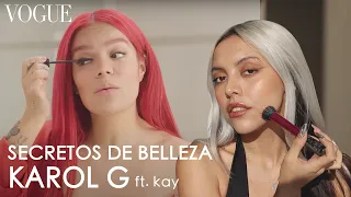 siguiendo el tutorial de Karol G para un look bronceado | VOGUE