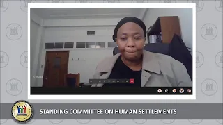 STANDING COMMITTEE ON HUMAN SETTLEMENTS, 15 JULY 2020, 09:00