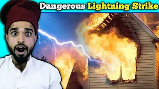 Villagers React To ULTIMATE Dangerous Lightning Strike ⚡ ! Tribal People React To Lightning Strike