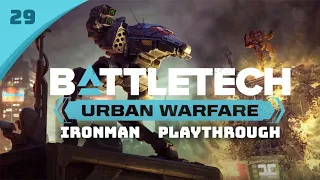 Perfect Attack and Defend Mission -  Battletech Urban Warfare DLC Career Mode Playthrough #29