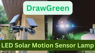 How To Install DrawGreen LED Solar Motion Sensor Lamp To Save Money