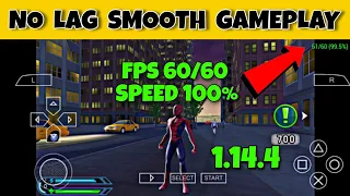 v1.14.4 PPSSPP Best Settings For Spider Man 3 | No Lag Smooth Gameplay