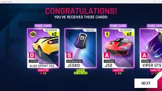 Luckiest jesko key packs drop  | Asphalt 9 | jesko unlocked